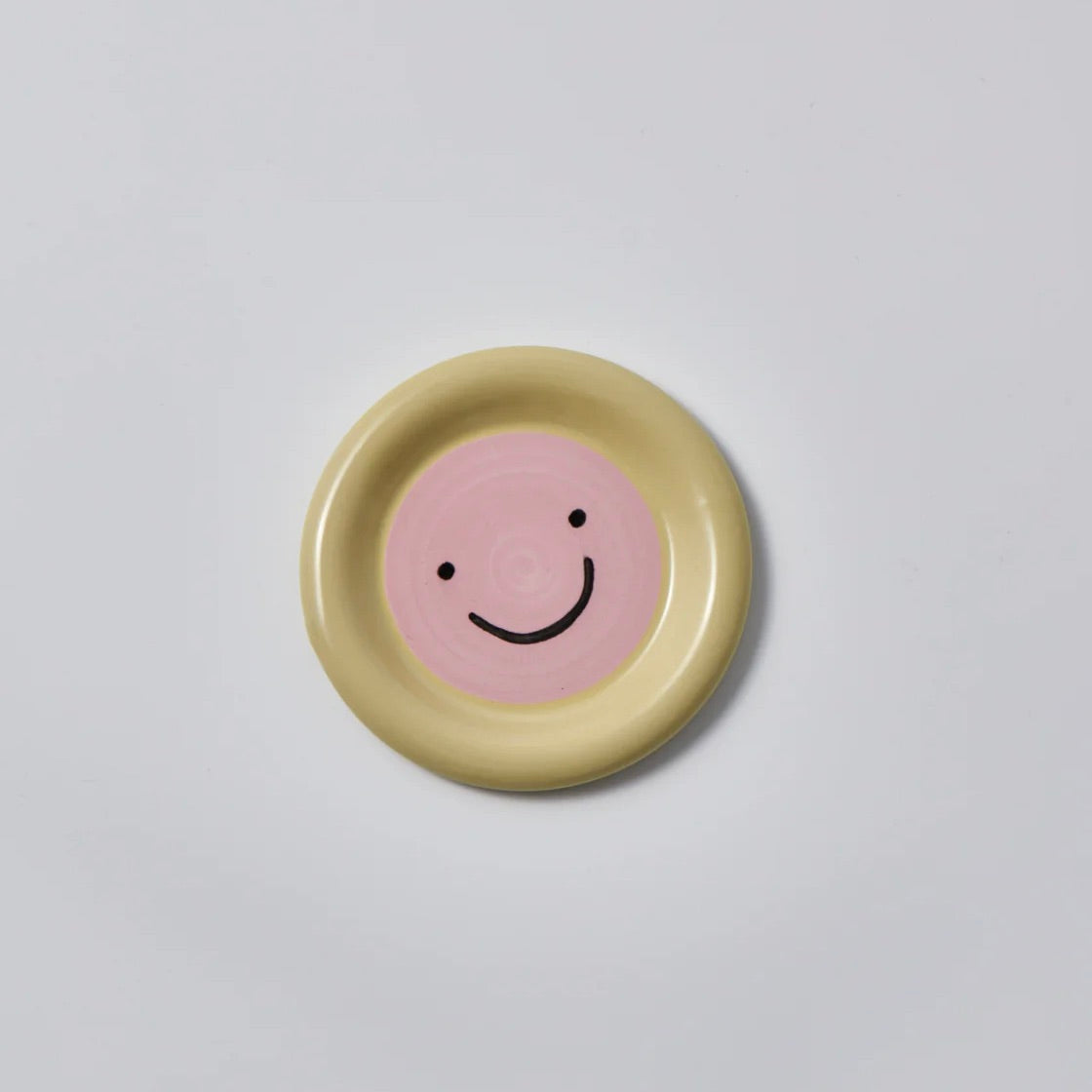 Smiley Plate | Pink Yellow