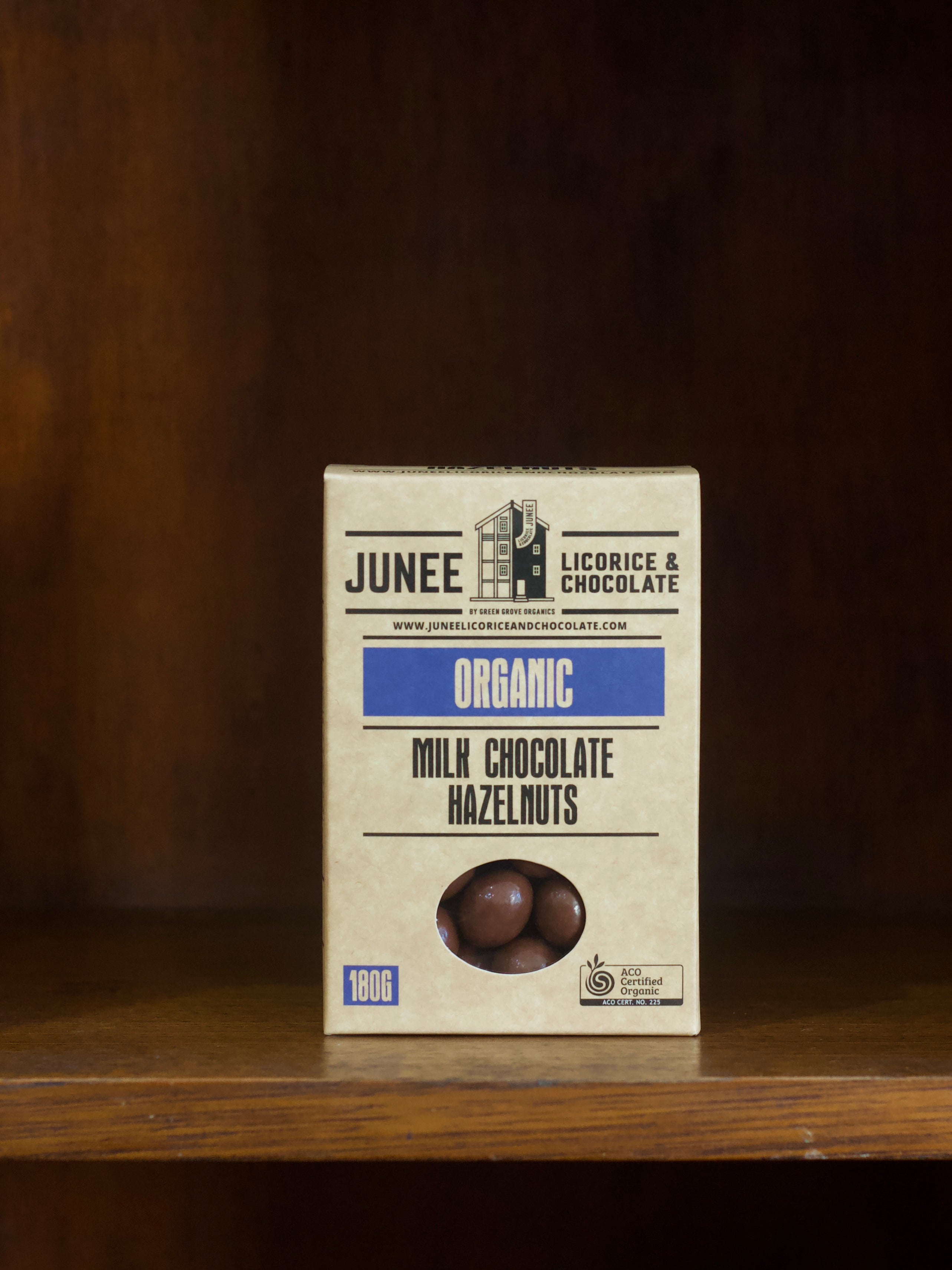 Junee Organic Milk Chocolate Hazelnuts