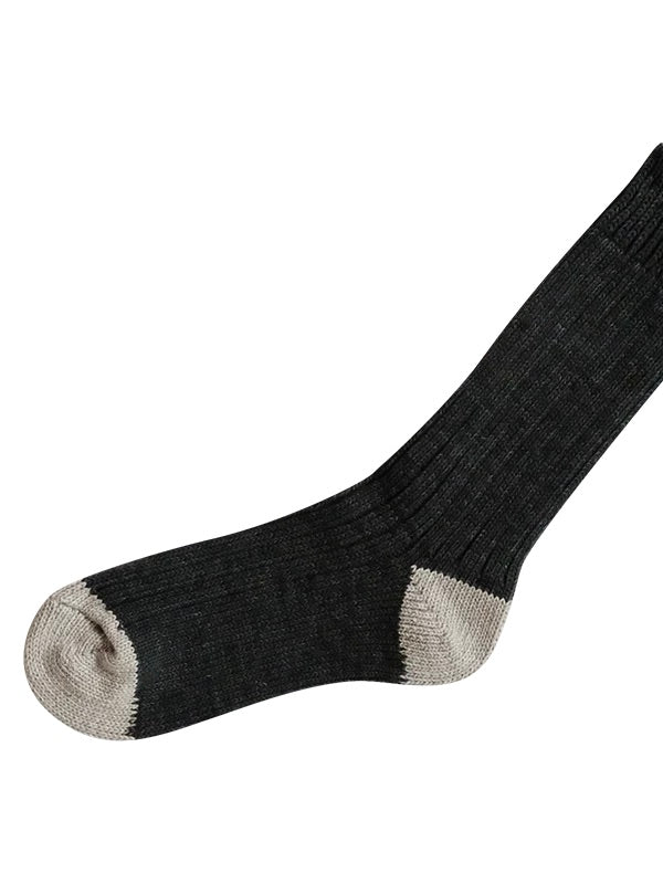 Nishiguchi Kutsushita Luxurious Cotton Ribbed Socks