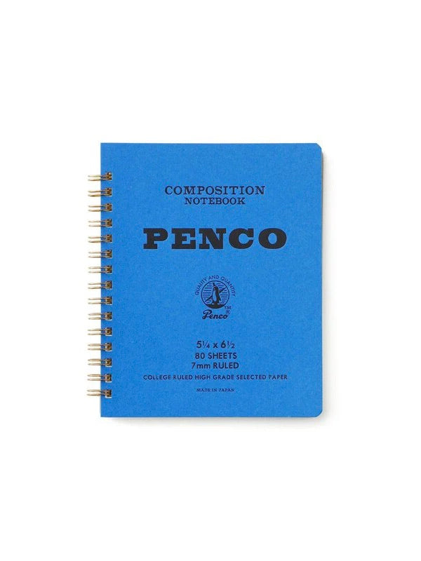 Penco - Coil Notebook - Ruled - Medium - Blue
