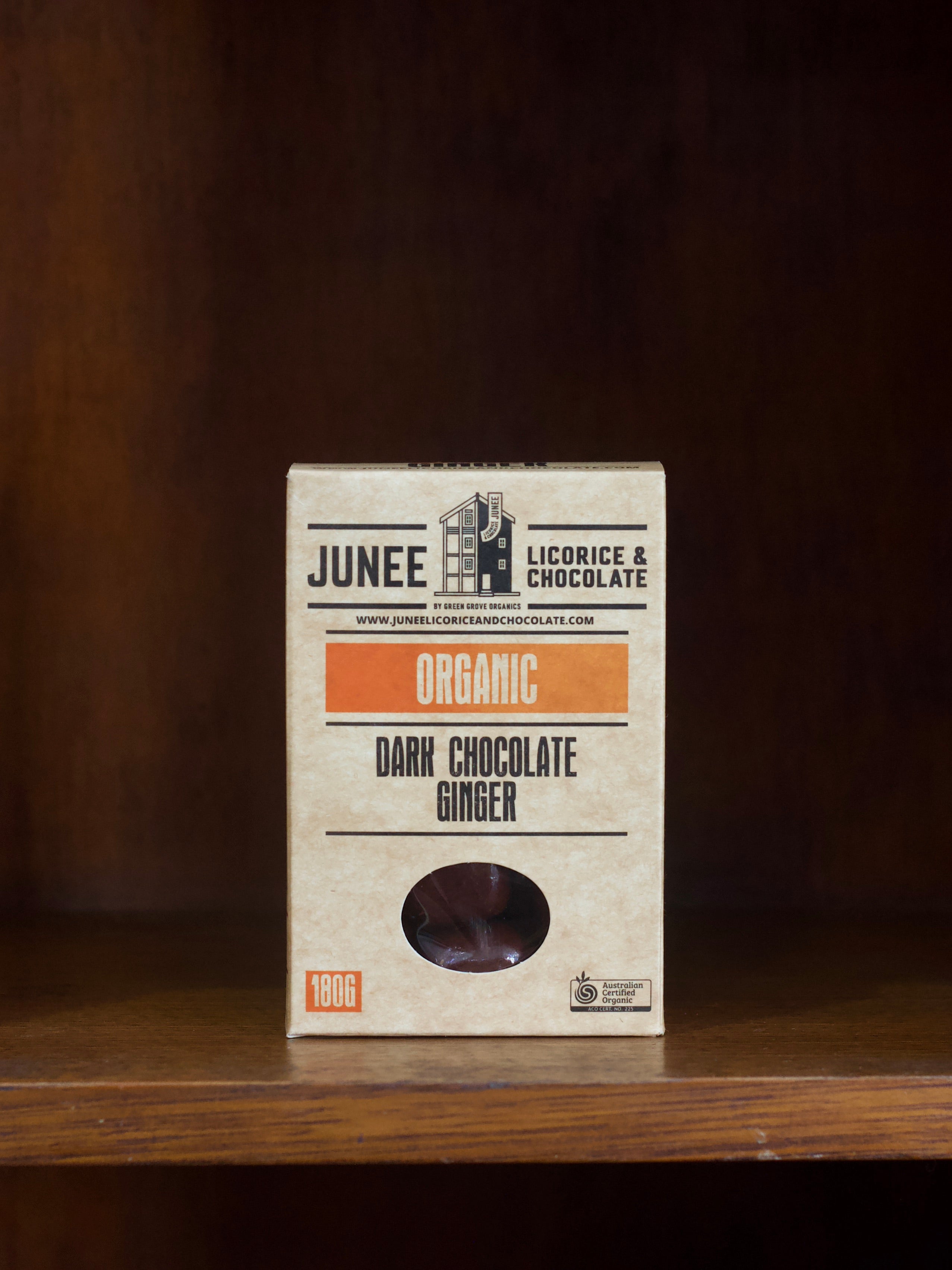 Junee Organic Dark Chocolate Ginger