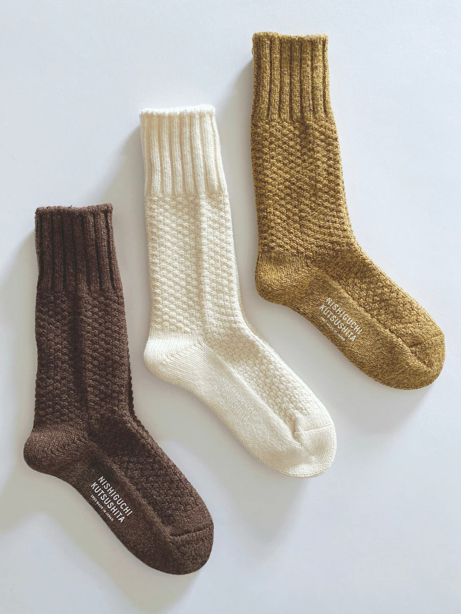 Nishiguchi Kutsushita : Wool Cotton Boot Socks