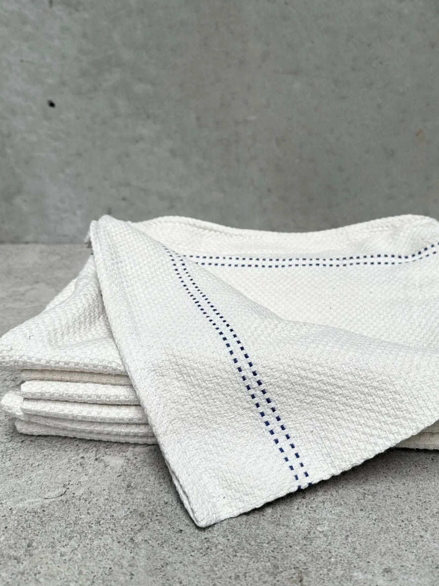 Household Cloth - Blue Stitching