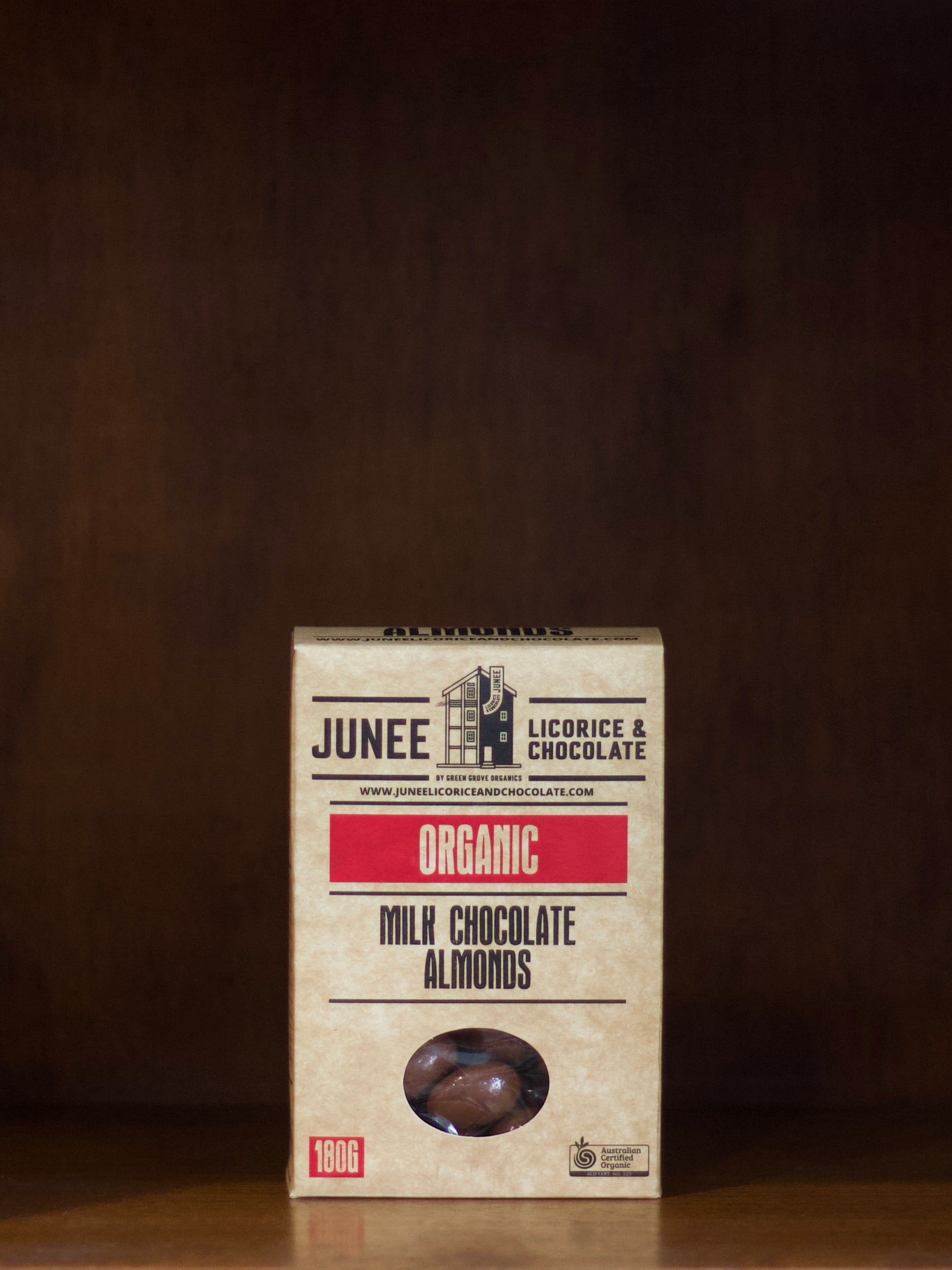 Junee Organic Milk Chocolate Almonds