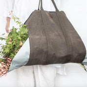 Waxed Canvas Log Carrier