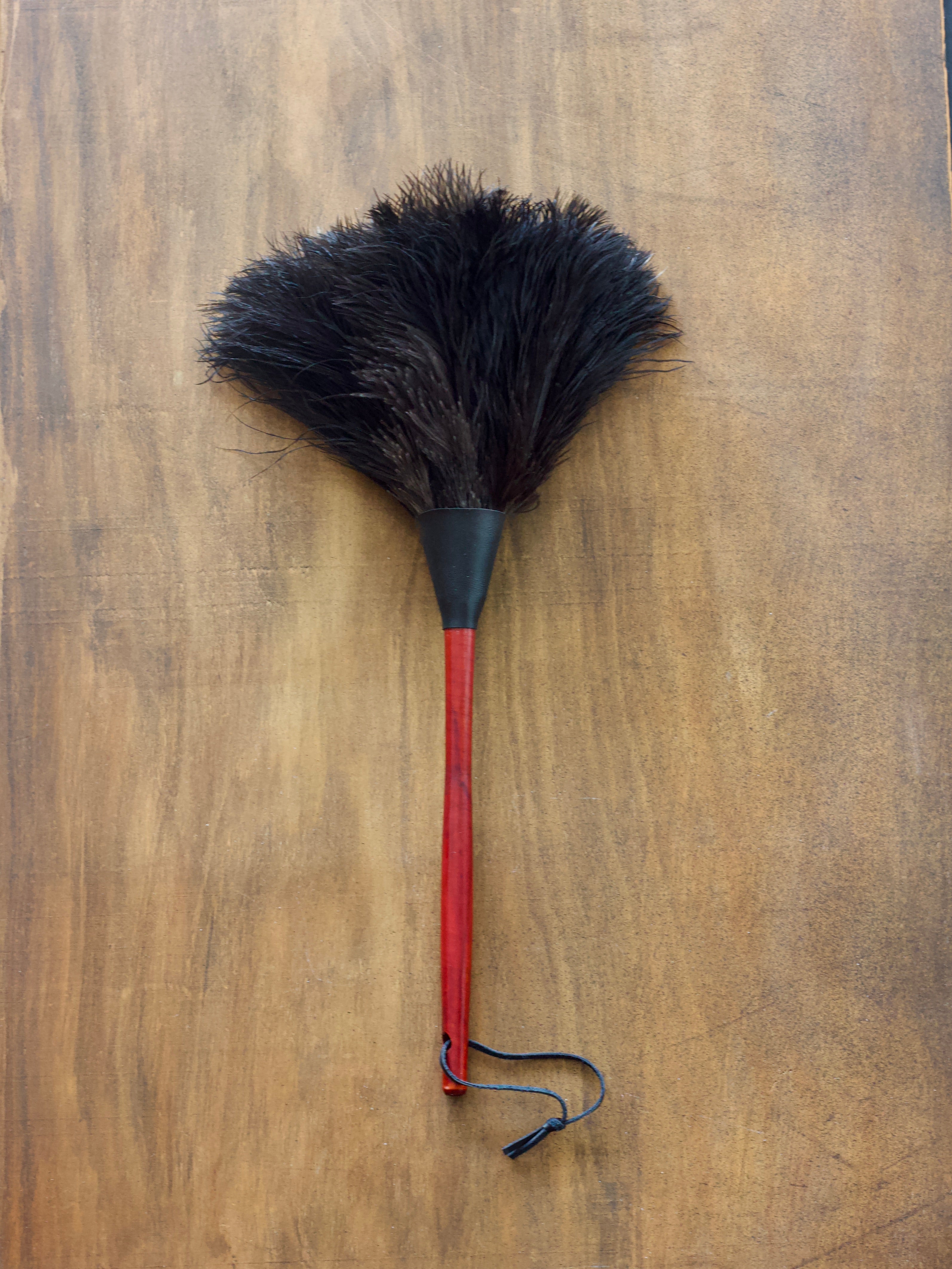 Ostrich Dark Coloured Feather Duster 