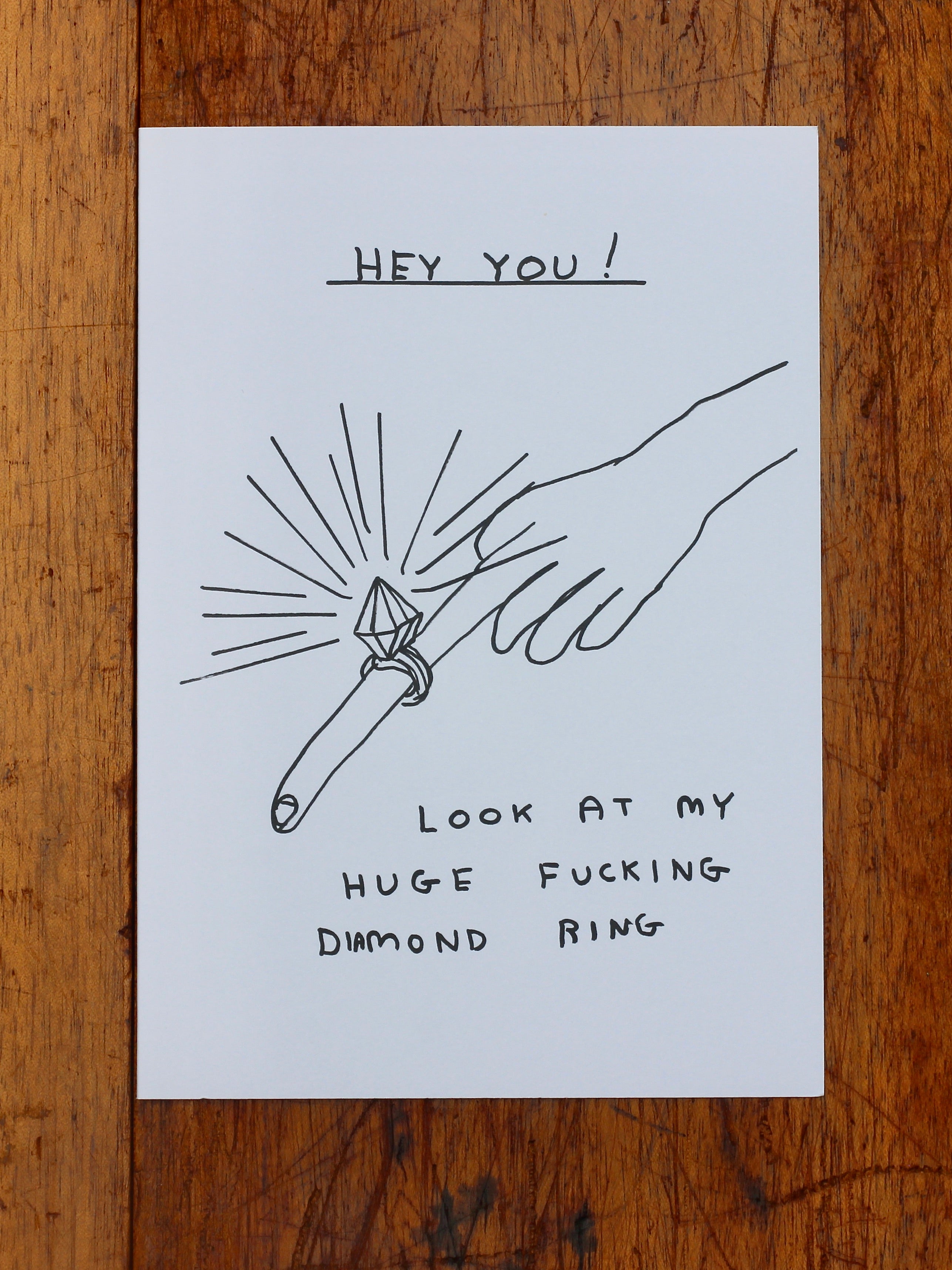 Wedding & Engagement Greeting Cards by David Shrigley