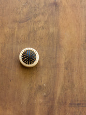 Wooden Hair Brush with pop up bristles