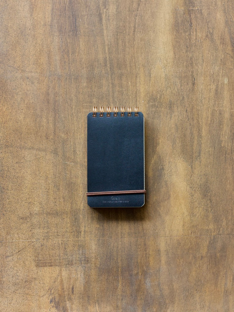 Midori Grain Leather Notebook | A6