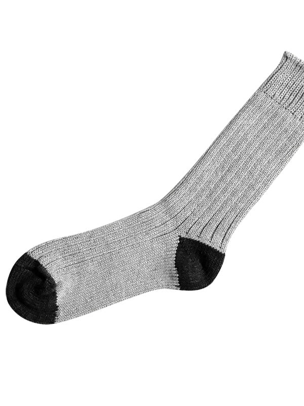 Nishiguchi Kutsushita Luxurious Cotton Ribbed Socks