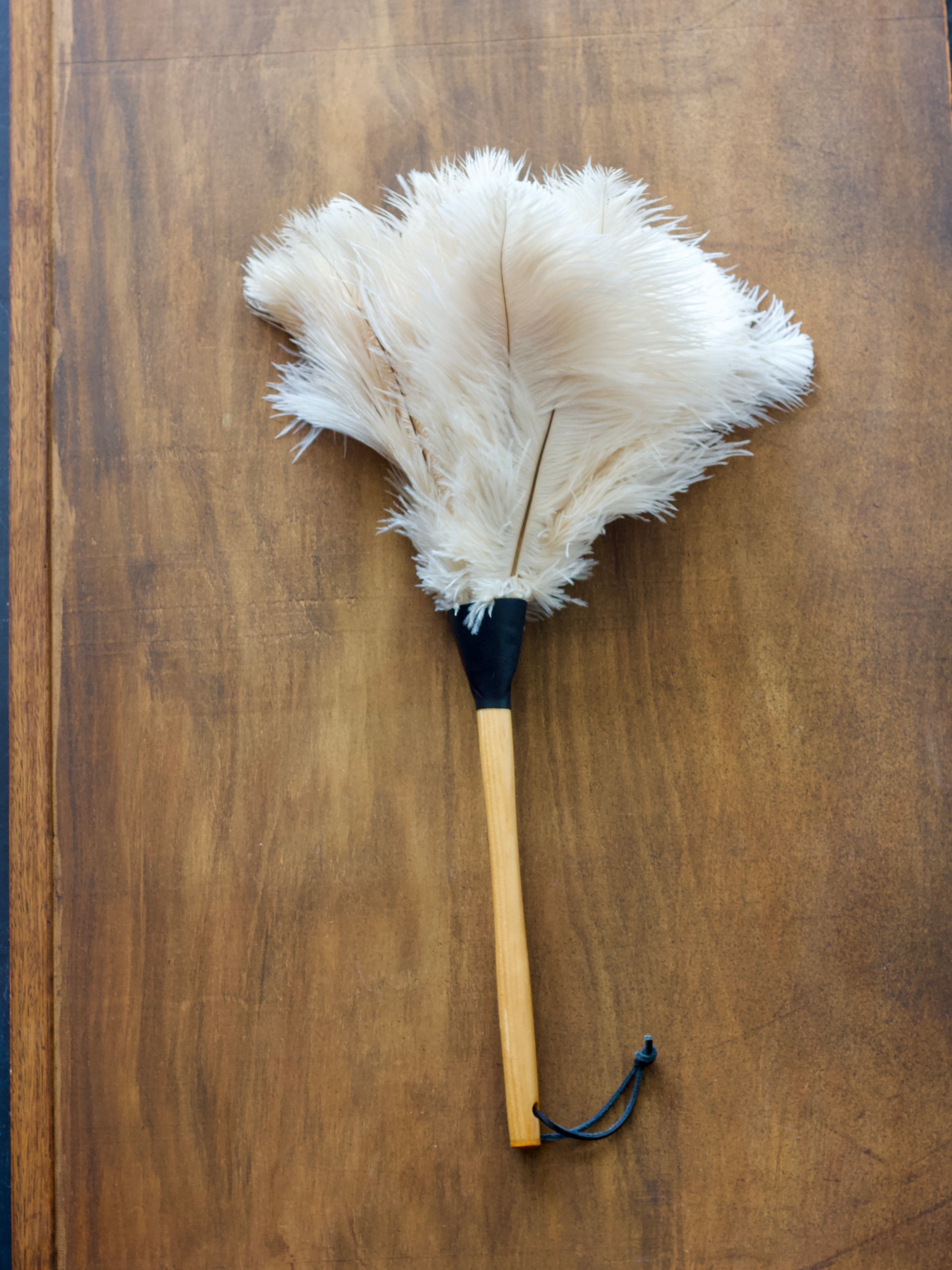 Redecker White Coloured Ostrich Feather Duster