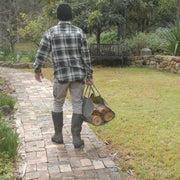 Waxed Canvas Log Carrier