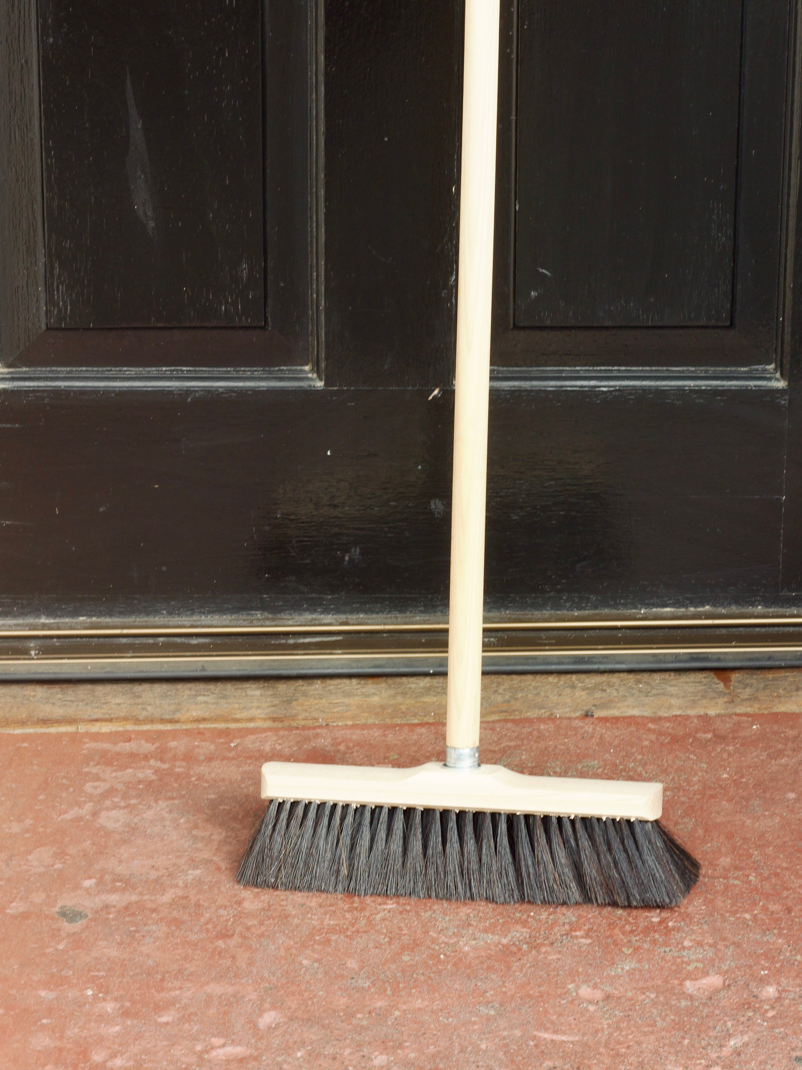 Indoor household brooms made from natural horsehair bristles