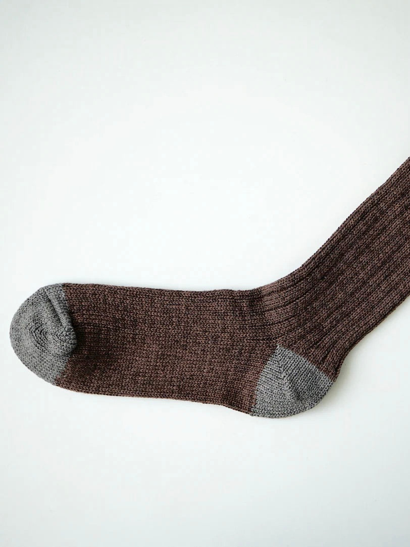 Nishiguchi Kutsushita Luxurious Cotton Ribbed Socks