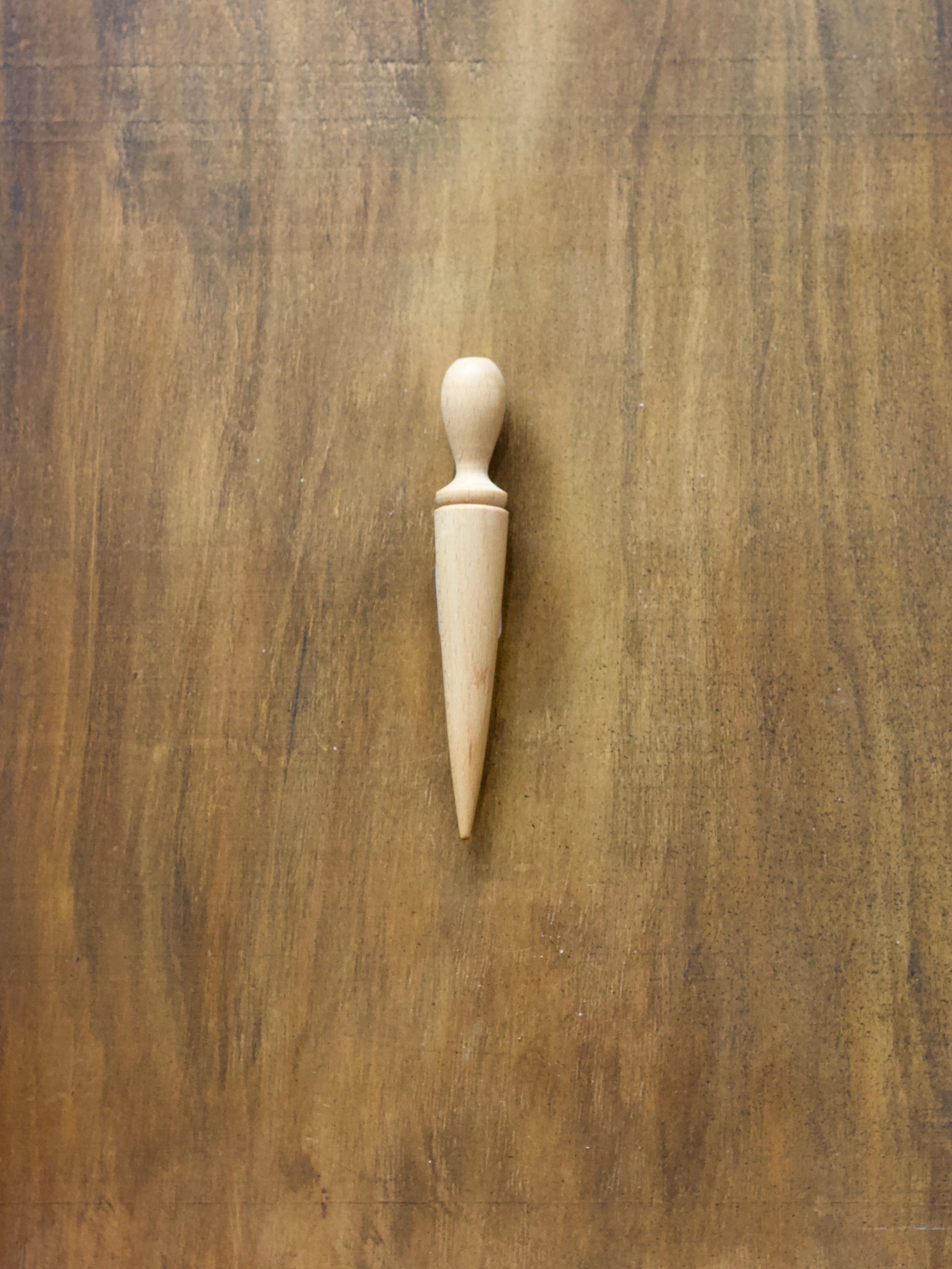 Garden dibber wooden tool for planting seeds or seedlings