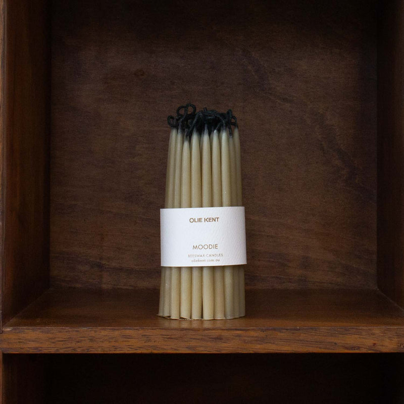 Olie Kent Beeswax Taper Candles | Bag of 45
