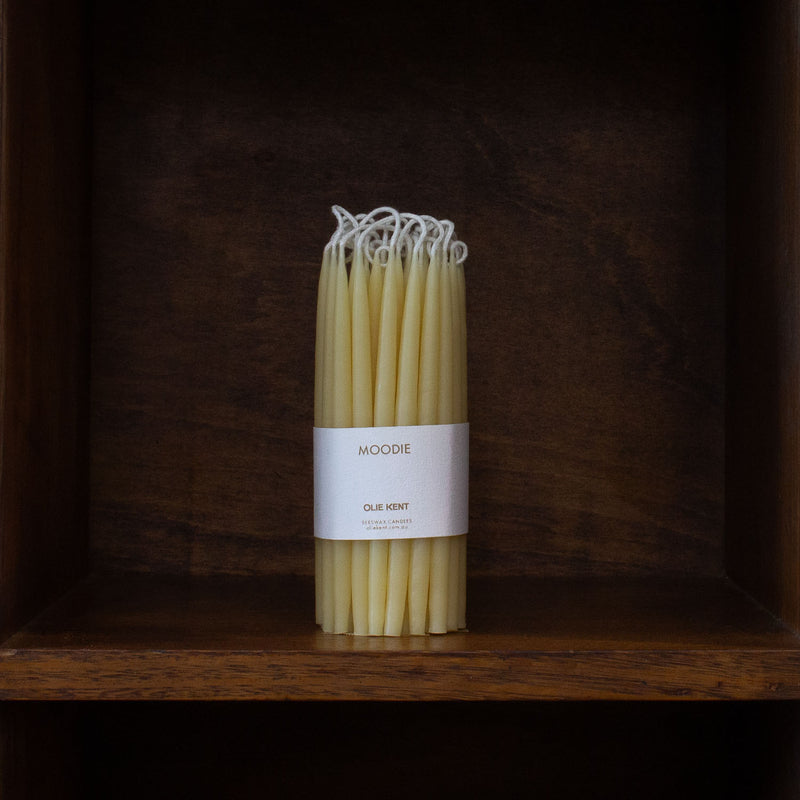Olie Kent Beeswax Taper Candles | Bag of 45